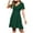 Army Green, variant on Womens Dresses Casual Summer Plus Size,Womens Dress Tops Summer Dresses for Women 2025 Women's Summer New Temperament Elegant V-neck Solid Color Vacation Dresses