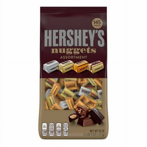 Hershey's Nuggets Assortment, Variety Pack, 145‑Count (52 oz Bulk Bag)