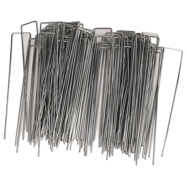 Piquets de Jardin, 100 Pcs Piquets de Jardin en Forme de U, Piquets de Paysage en Forme de U, Réponse Rapide