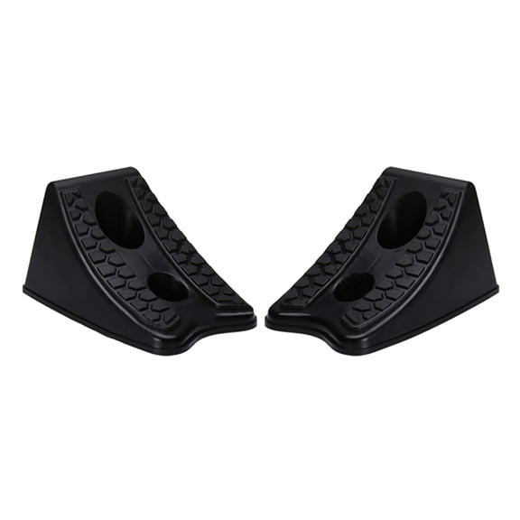 BIBABLYKE 1 Pair Wheel Chock Vehicle Car Truck Trailer Wheel Stop Block Slip Resist Base Tire Support Pad Wheel Stopper Control