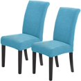 thumbnail image 1 of Stretch Chair Covers for Dining Room Set of 2, Removable Washable Dining Room Chair Covers, Dining Chair Slipcovers Seat Protector, Great Decoration for Home and Banquet (Dusty Blue, 2 Pack), 1 of 7
