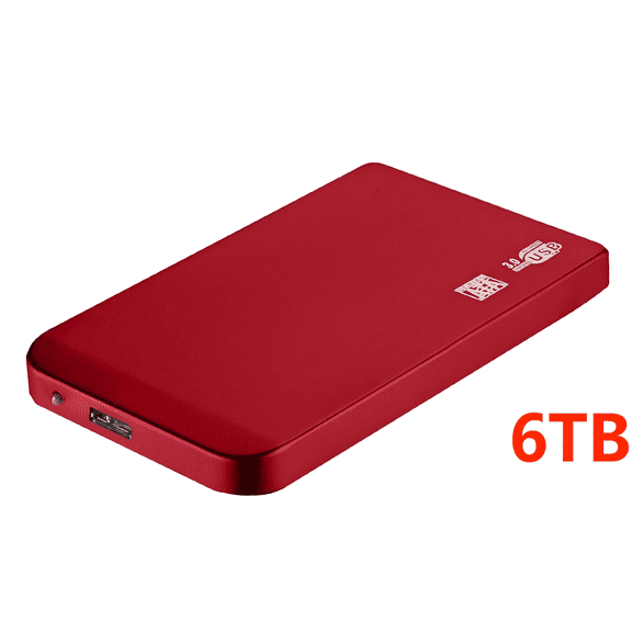 Clearance!New 6TB Portable Mobile External Usb Hard Drive, Slim Hard Disk Memory Expansion Device Usb 3.0, Suitable For Storage And Backup Work Pc, And Laptop Computers