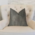 thumbnail image 2 of Plutus Bluejay Cayne Blue and Gray Luxury Throw Pillow - Double sided 12" x 20", 2 of 3
