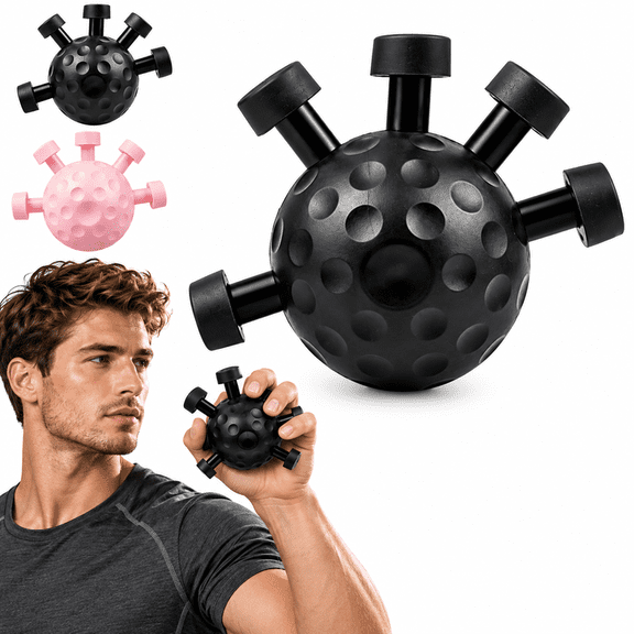 Irond Forearm Trainer, Iron Forearm Trainer Ball, Hand Grip Trainer Ball, Multi-Directional Grip Strengthener for Hand, Wrist & Forearm Training, Compact Portable, Sweat-Resistant