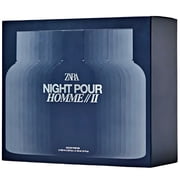 Zara Night Pour Homme II Perfume Set for Men Elegant Oriental Fragrance with Bergamot Lavender and Amber Notes Long-Lasting Scent EDP 100 + 30ml (3.4 + 1.0 fl. oz.)