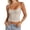 Beige, variant on Women's Adjustable Strap Camisole, Round Neck Sleeveless Vest Top with Spaghetti Straps, Slim Fit Basic Layering Piece for Summer Hot Pink S