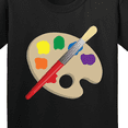 thumbnail image 4 of Inktastic Artist Palette and Brush Youth T-Shirt, 4 of 5
