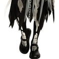 thumbnail image 6 of Joyfy Grim Reaper Costume for Kids, Glow in the Dark Grim Reaper Costumes with Gloves and Tights Scary Halloween Costume for Girls & Toddlers Age Up to 14 Years, 6 of 7