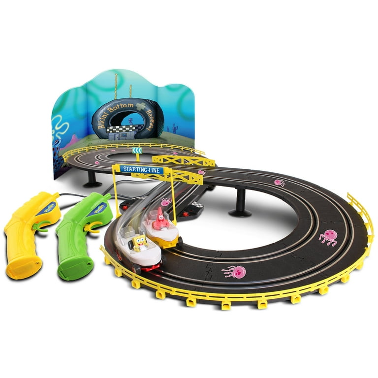 NKOK: Super Slot Car Race Set - SpongeBob Squarepants - Hot