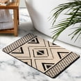 thumbnail image 3 of Luxurious 20x32 in Boho Bathroom Runner Rug - Moroccan Geometric Design, Non-Slip & Machine-Washable. Soft Long Bath Mat Ideal for Bathtub, Sink, Shower. Enhance Your Bathroom with Farmhouse Style!, 3 of 5