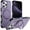 Lightpurple, variant on Sanwo Shock-Absorbent Magnetic Kickstand Cell Phone Case for Apple iPhone 16 Pro,Lightpurple