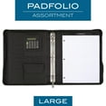 thumbnail image 3 of Cambridge Zipper 3-Ring Binder with Notepad, Calculator, 200 Sheets, 8 1/2" x 11", Black (29516), 3 of 10