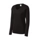 thumbnail image 1 of Roscas de gravedad para mujer de manga larga-mecha de mecha en V - Negro - X-Small Gravity Threads Camisa, 1 of 1