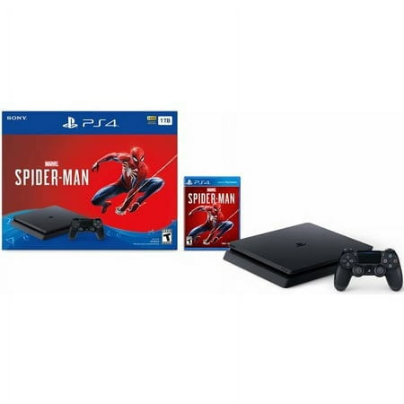 Restored Sony PlayStation 4 Slim 1TB Console - Marvel's Spider-Man (Refurbished)