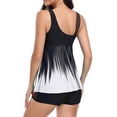 thumbnail image 3 of Gibobby Conjunto de Traje de Baño para Mujer Nuevo Traje de baño deportivo europeo y americano para mujer, traje de baño de Bikini con abertura(Blanco,G), 3 of 4