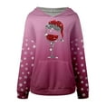 thumbnail image 4 of WILLBEST Sudadera de Mujer Cozy Style de Manga Larga con Capucha y Estampado Festivo, Ideal para Estar Cómoda En Casa y para Actividades Al Aire Libre XX-Grande, 4 of 5