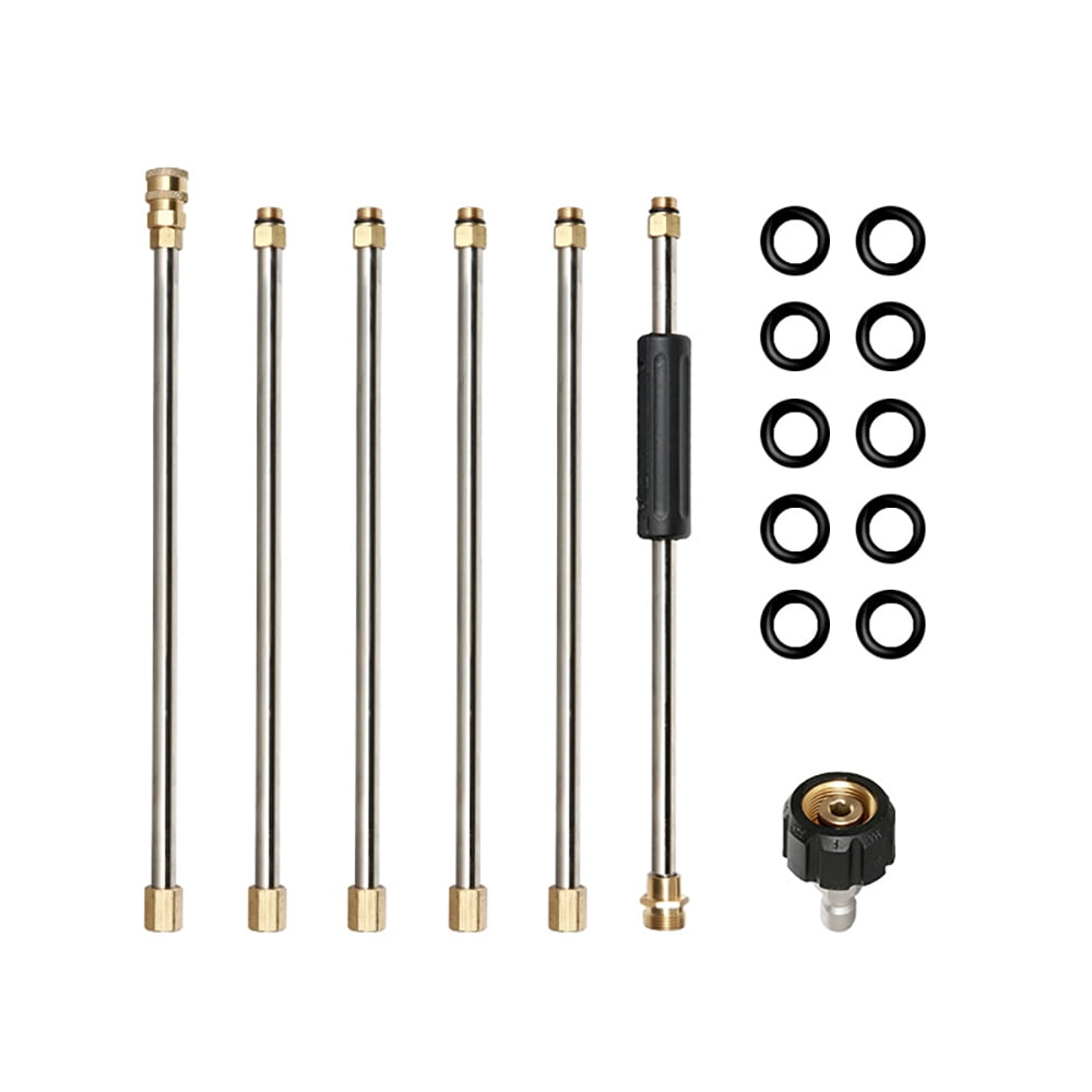 Pressure Washer Wand Extension Set 7.5ft Replacement Pole 1/4”NPT Quick Connect 