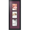 thumbnail image 1 of collage photo frame double mat with 3 - 5x7 openings and  black frame, 1 of 2