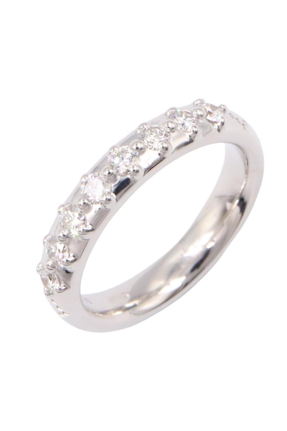 Pre-Owned Gucci Diamantissima Diamond Ring, 18K White Gold (18KWG), Diamond, Women's,...