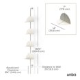 thumbnail image 3 of Umbra Solis Metal Display Shelf with 4 Adjustable Shelves, Sand, 3 of 7