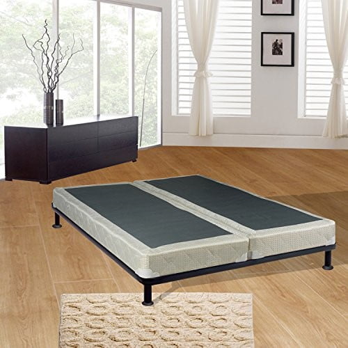 Split Box Spring Rice Bed Continental Sleep 5-Inch Mattress Foundation Split Box Spring, Queen ...