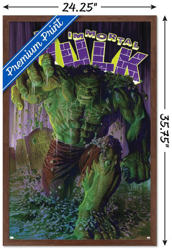 Marvel Comics - Hulk - The Immortal Hulk #1 Wall Poster, 22.375" x 34", Framed