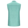 thumbnail image 5 of Mrmaere Men's Short Sleeve V Neck Sleeveless Tank Top Pull-On Design Soft Fabric Comfortable Casual Daily Wear Mint Green XL, 5 of 6