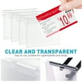 thumbnail image 3 of Miangastore 60pcs Plastic Sign Label Holders Price Tag Label Merchandise Signs Display Holder Stands, 3 of 8