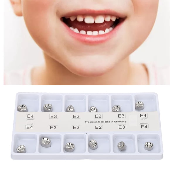 Metal  Tooth Crown, Portable  Teeth Crown Restore Chewing Function Stainless Steel  for Children for Hospital