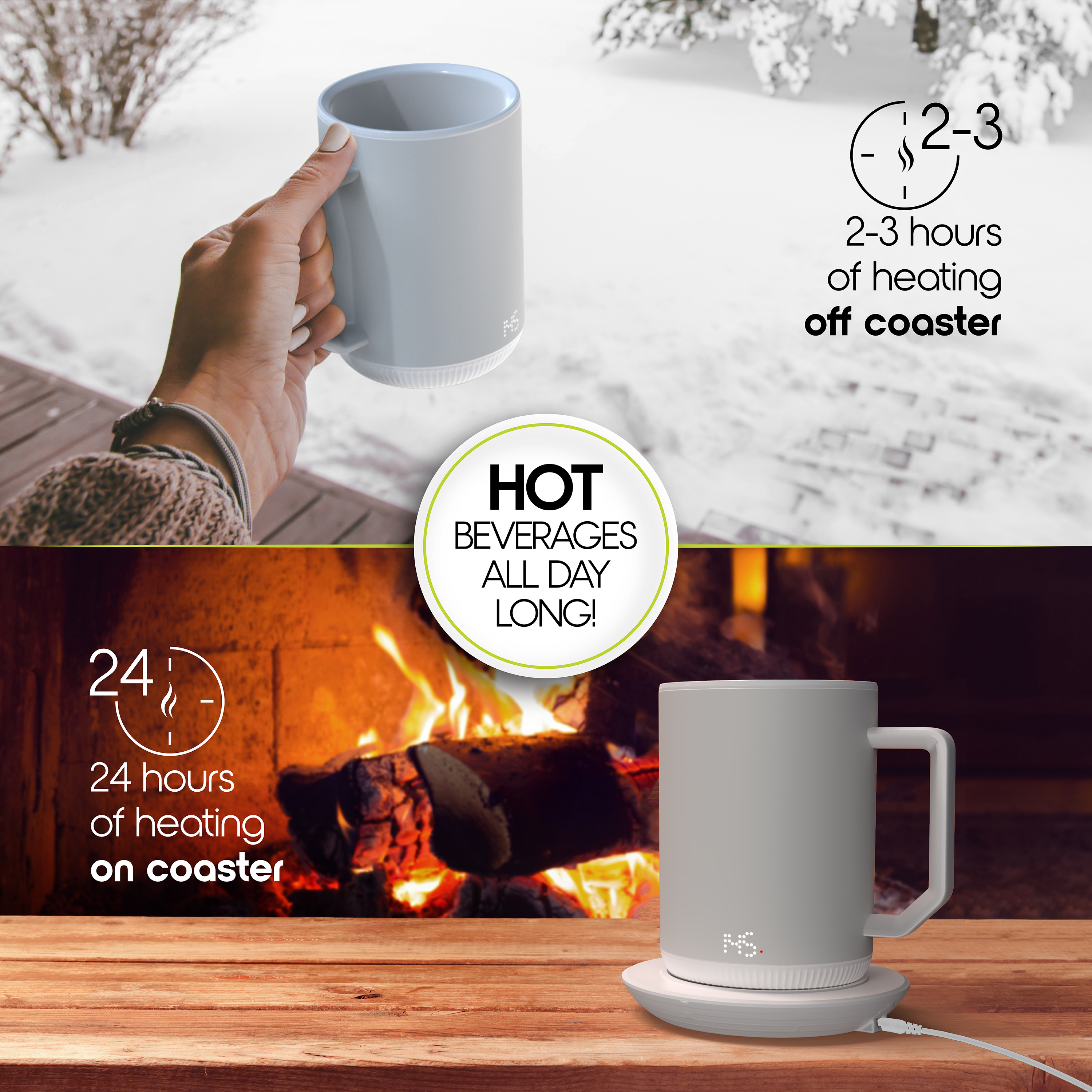 x　Stainless　Steel　Self　Coffee　Heating　3.5