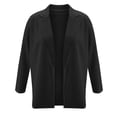 thumbnail image 6 of Women 3/4 Sleeve Blazer Open Front Cardigan Jacket Work Office Blazer, 6 of 7
