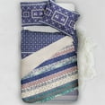 thumbnail image 5 of Amrita Sen Tapestry Reverse Wool Sherpa Blanket 30x40 Indoor Outdoor Beige Blue, 5 of 5