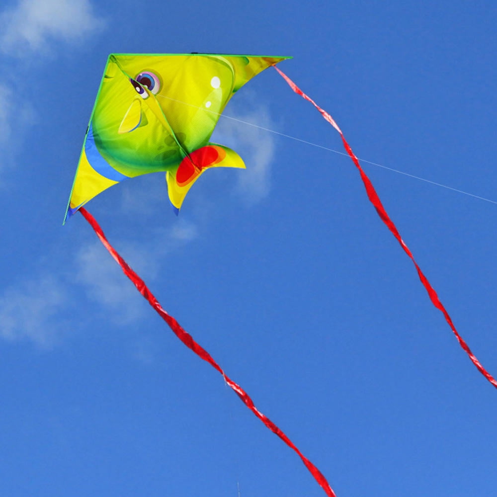 Suodoka 3-Piece Delta Kite Set – Tropical Fish & Octopus Kites, Lightweight, Vibrant Colors, Easy Setup for All Ages