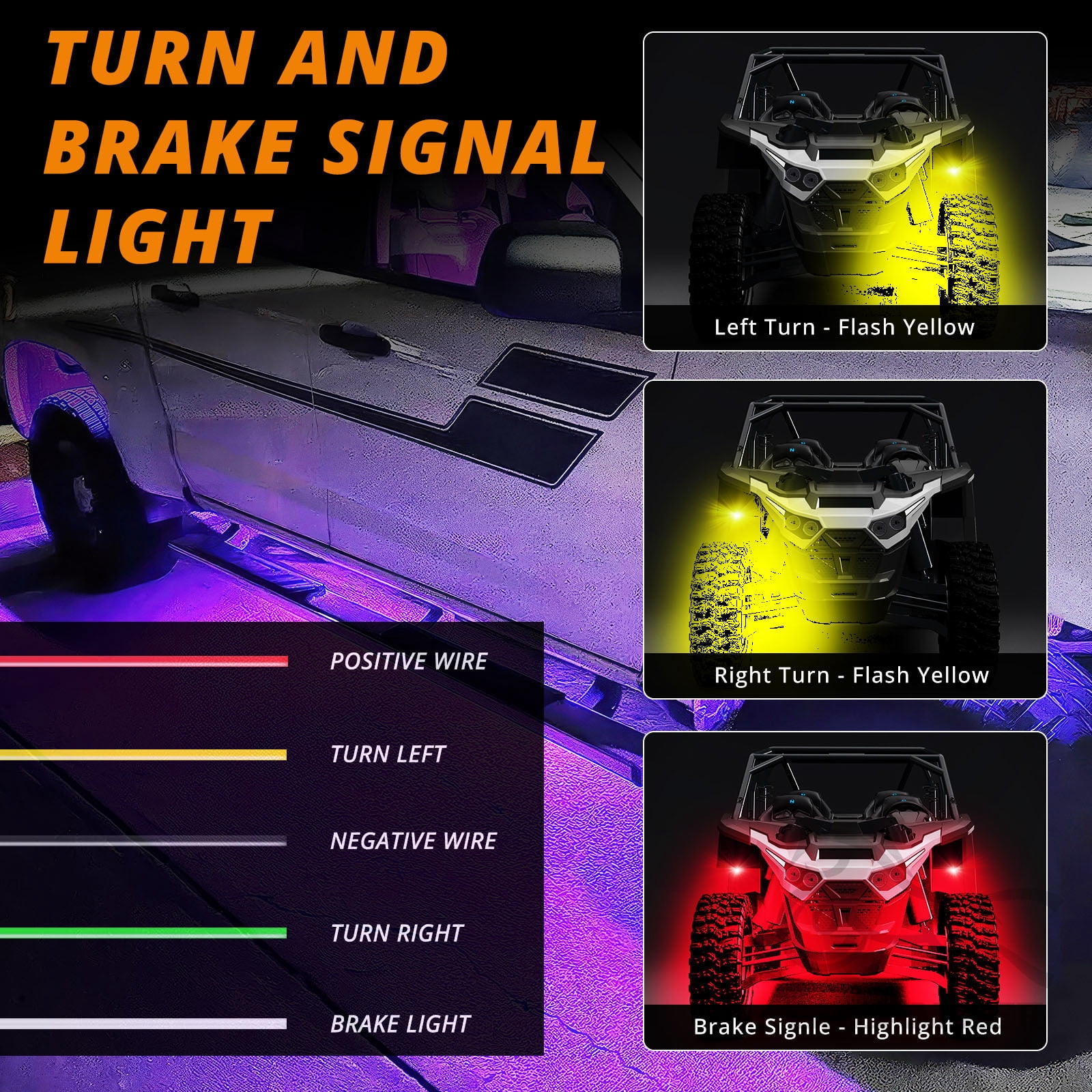 10 Pods APP Control RGB 240 LED Rock Lights For Jeep Off-Road Truck UTV Underbody Underglow Trail Rig Light Auto Decorative Lamp