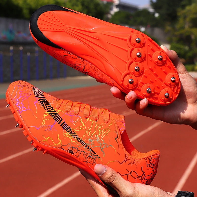 Mens Track and Field Shoes Teenagers Spikes Sneakers Boys Track Race Jumping Professional Running Nail Spikes Shoes