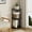Black & Gray, variant on HOMLUX 3-Tier 30" Wooden Round Corner Shelf for Living Room, Espresso & Black