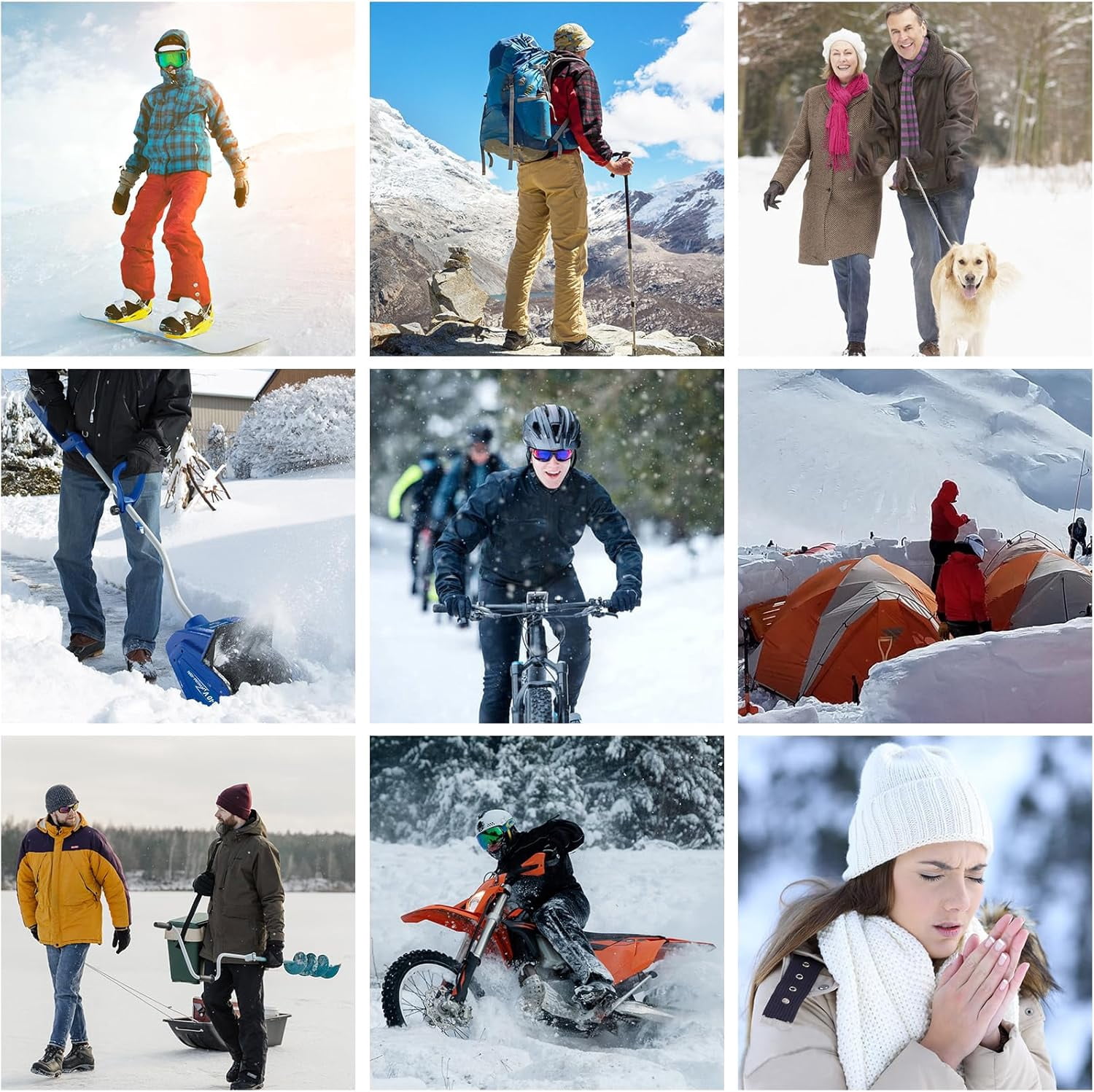 SAVIOR Heated Gloves for Men Rechargeable Waterproof Winter,Machine Washable Electric Heating Ski Glove for Hiking Motorcycling Camping Fishing Cold Weather Hand Warmers
