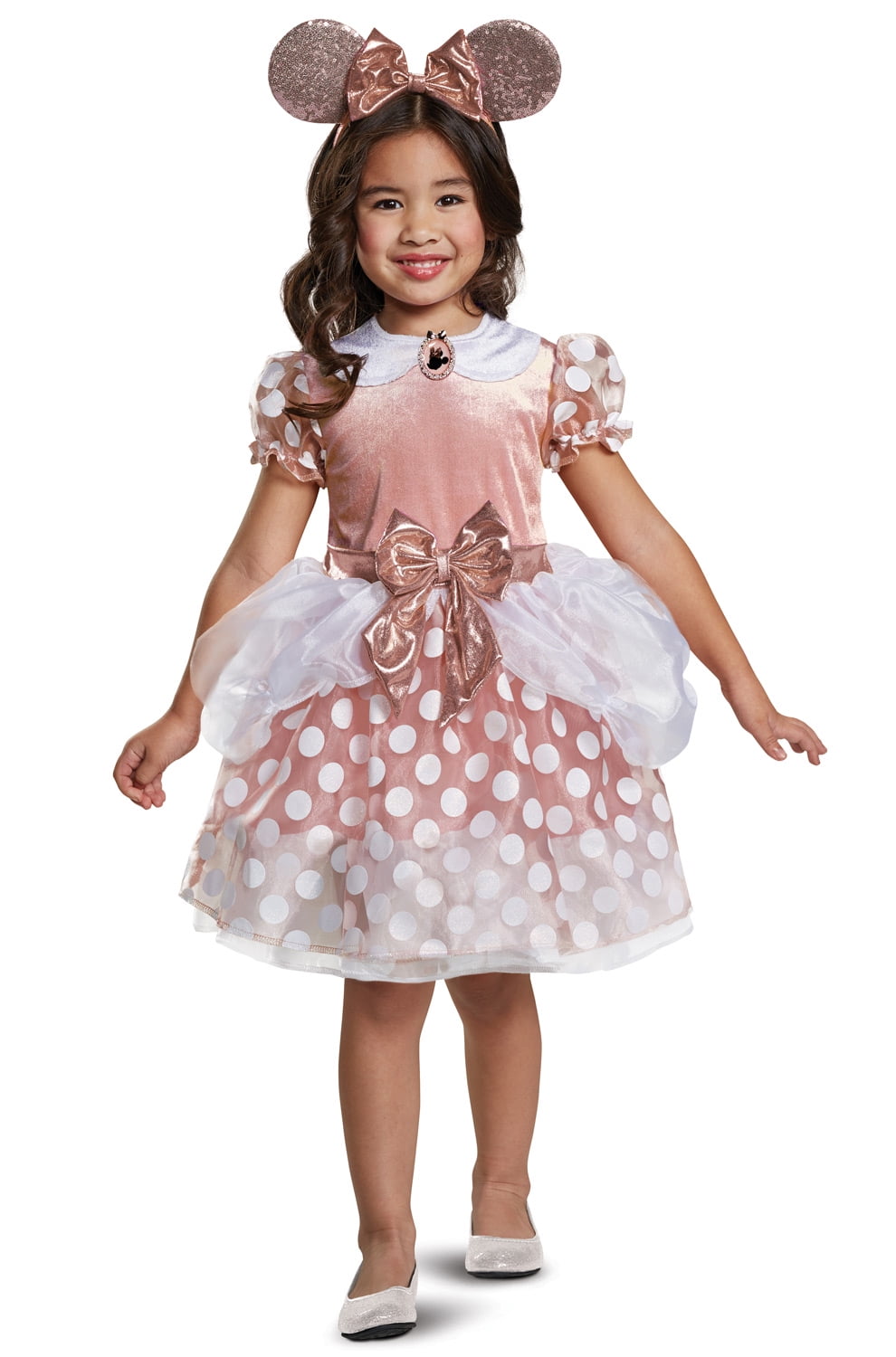 Toddler Girls Rose Gold Minnie Mouse Costume size 2T - Walmart.com
