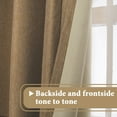 thumbnail image 3 of H.Versailtex Premium Energy Efficient Ultra Sleep Rich Linen Curtain For Spring,Room Darkening Thermal Insulated Window Panel,Elegant Grommet,52X63 Inch-Tan (Set Of 1), 3 of 7