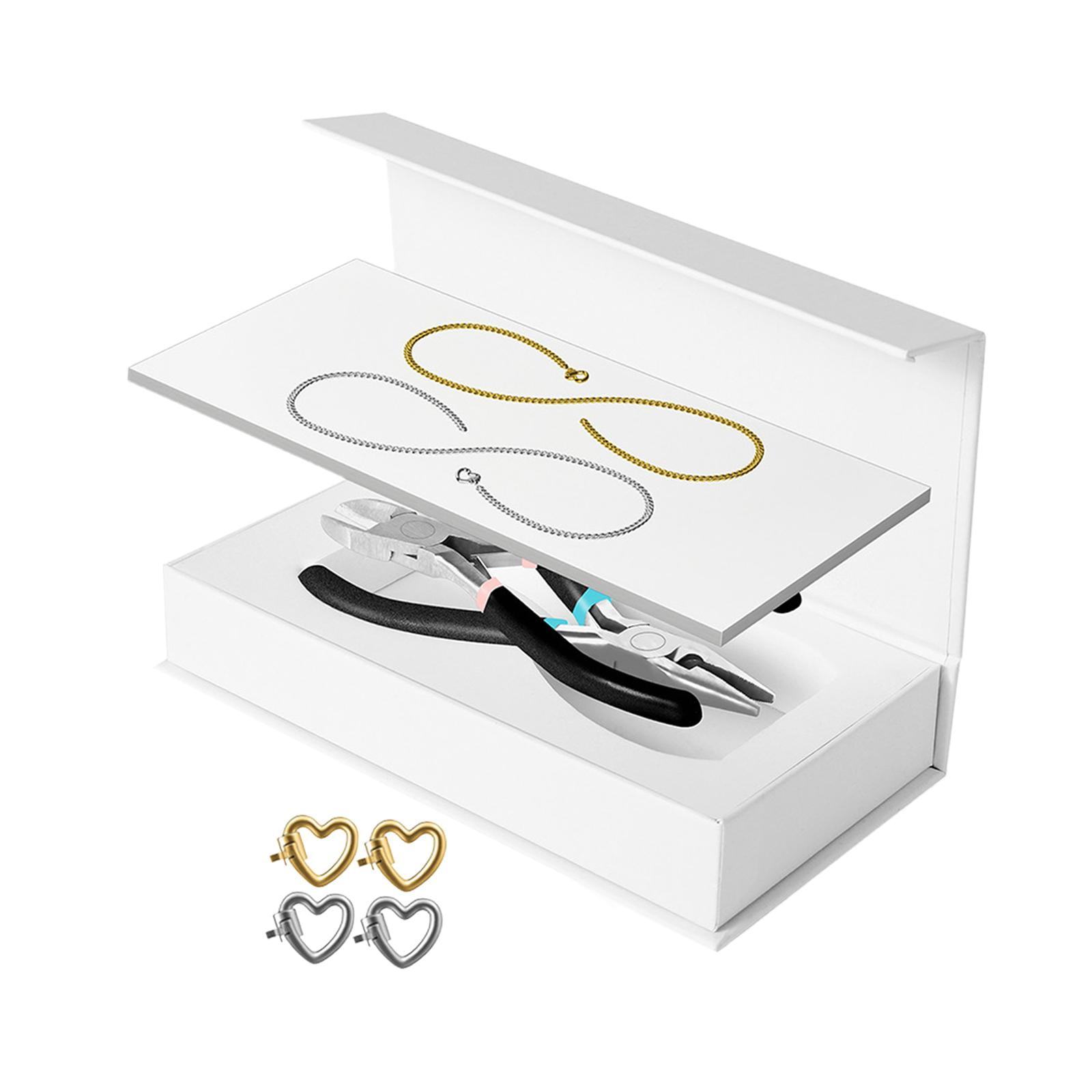 Milageto Permanent Bracelet Kit Bracelet Making for Couples for Summer Valentines 1 Gold