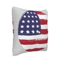 thumbnail image 3 of LNWH Round National Usa Flag Throw Pillow Covers, Square Soft Linen Decorative Pillow Cases, 16"x16", 3 of 8