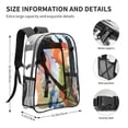 thumbnail image 3 of Nick Wilde Pattern Transparent Backpack Lightweight And fashionable Showcasing Personality And Leading The Trend, 3 of 6
