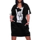 thumbnail image 2 of Vestido de noche holgado con bolsillos y letrero de roca para mujer, vestidos de mujer, ropa de lujo para mujer, novedades 2025, 2 of 7