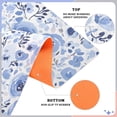 thumbnail image 3 of Watercolor Blue Floral Floor Door Mat Outdoor Indoor for Home Entrance Welcome Mats 32"x20", 3 of 8