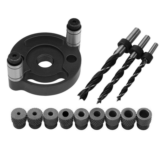 GROWTH TANK Precision Woodworking Drill Guide for Accurate Dowel Joinery and Craft Projects Black