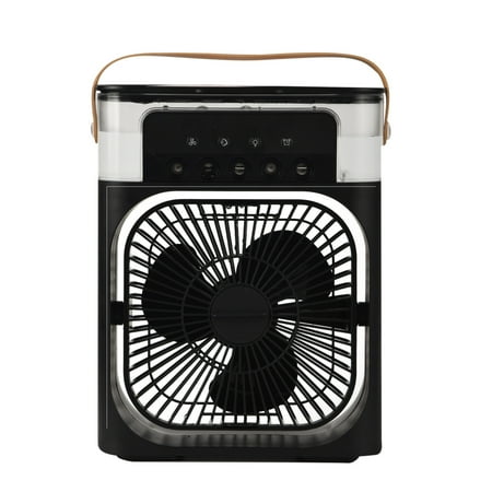 

Hfyihgf Portable Air Conditioner Fan Cool Mist Humidifier With 7 Colors LED Light