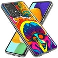 thumbnail image 2 of MUNDAZE Samsung Galaxy A21 Shockproof Clear Hybrid Protective Phone Case Neon Rainbow Psychedelic Trippy Hippie Big Brain, 2 of 5