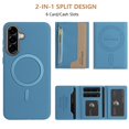 thumbnail image 4 of Decase Removable 2-in-1 Magnetic Wallet Case Compatible with Samsung Galaxy A26 5G,PU Leather Flip Cover with RFID Blocking,6 Card & Cash Slots,Shockproof Anti-Scratch PC+TPU Back Cover,Lightblue, 4 of 12