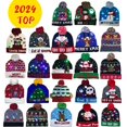 thumbnail image 2 of Gorro navideño de punto con luz LED, gorro cálido iluminado, árbol de Navidad, muñeco de nieve, niños y adultos, decoración navideña de Año Nuevo, 2 of 4