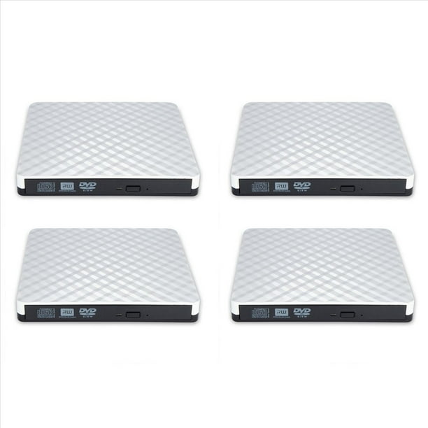 4X PC Portátil USB 3,0 Externo DVD RW Grabador de CD Quemador de Unidad Óptica Portátil Bandeja de Reproductor Quemador de Unidad Portátil